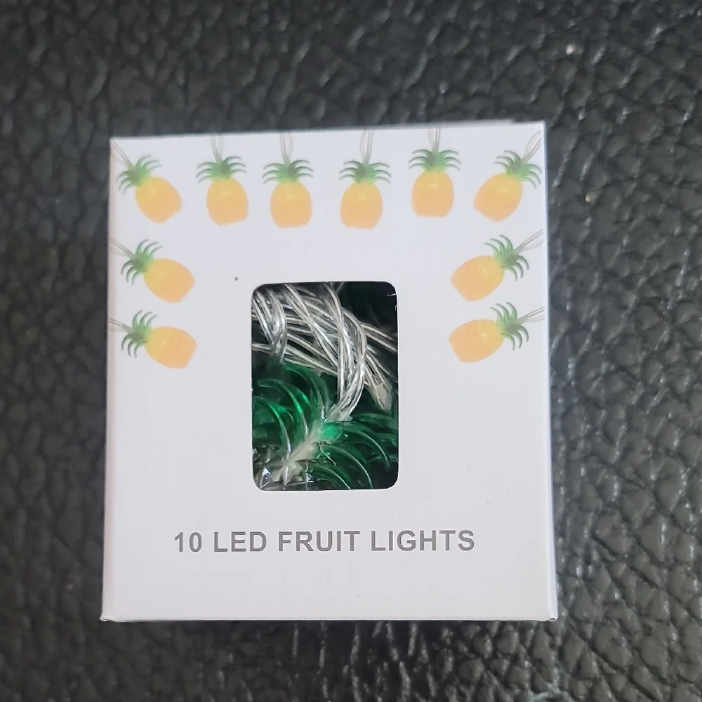 Pineapple LED Green and Yellow String Lights